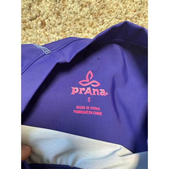 PRANA women's swim shirt; Small, Blue & Pink, Lightweight, sun protection - Picture 3 of 8